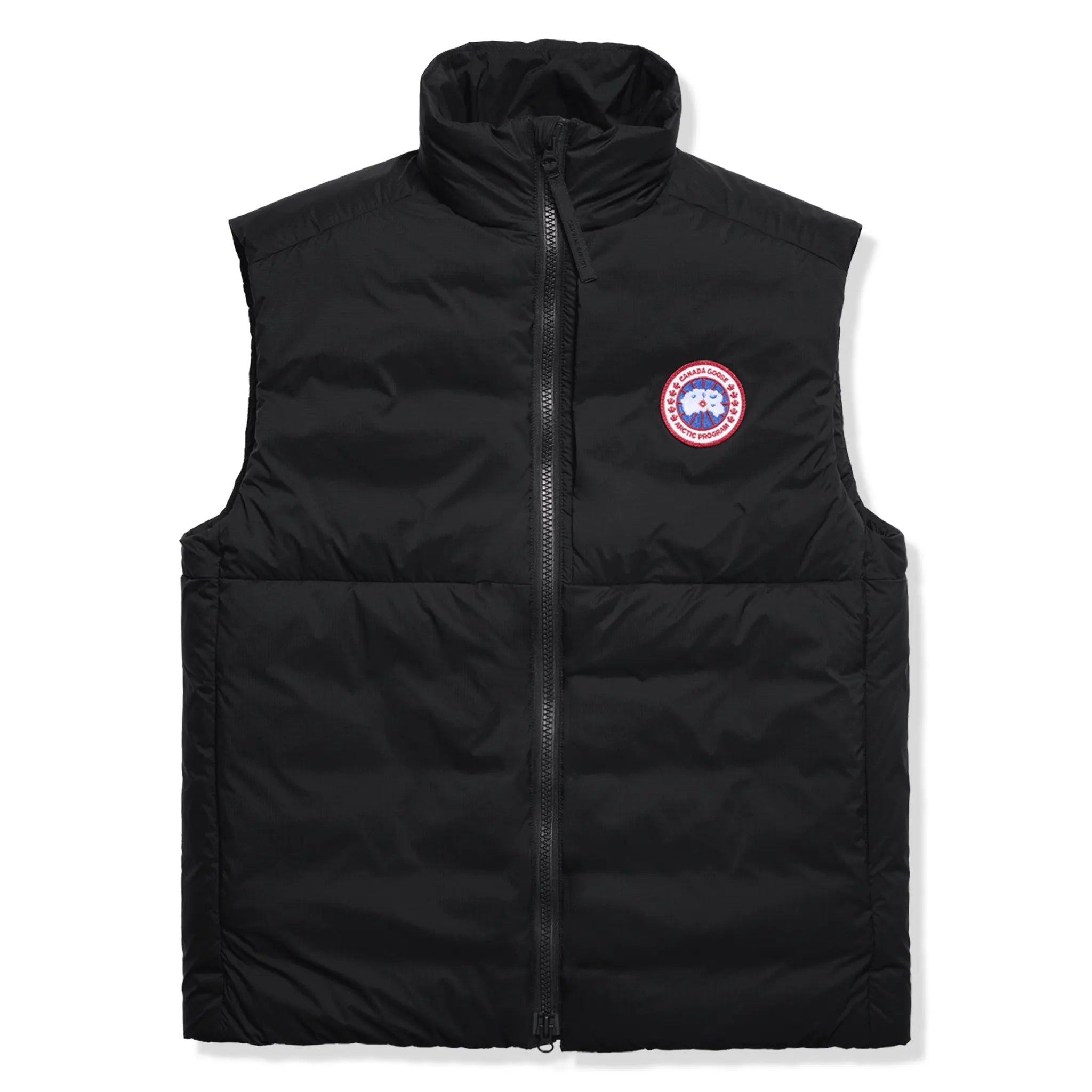 Front View Of Canada Goose Lodge Vest Black Gilet 4160M
